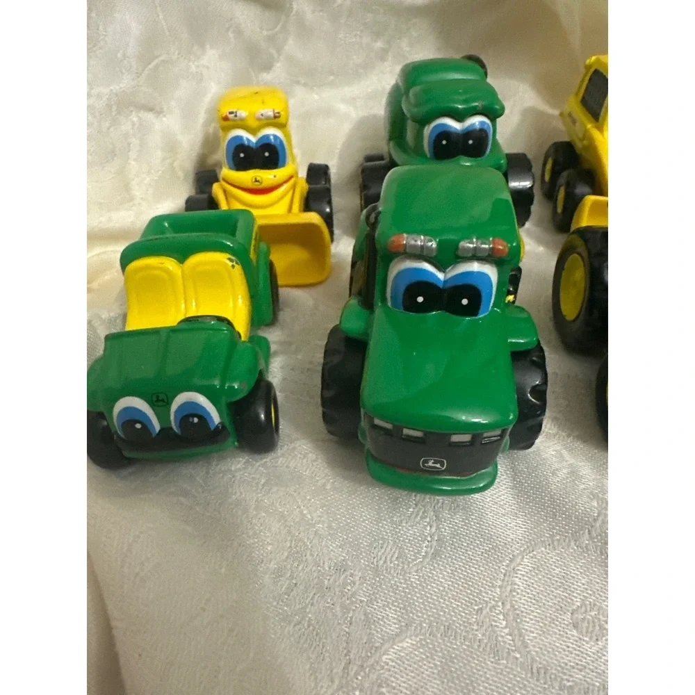 John‎ Deere Kids Toy Tractor Set Of 6 With Eyes Ertl diecast chunky